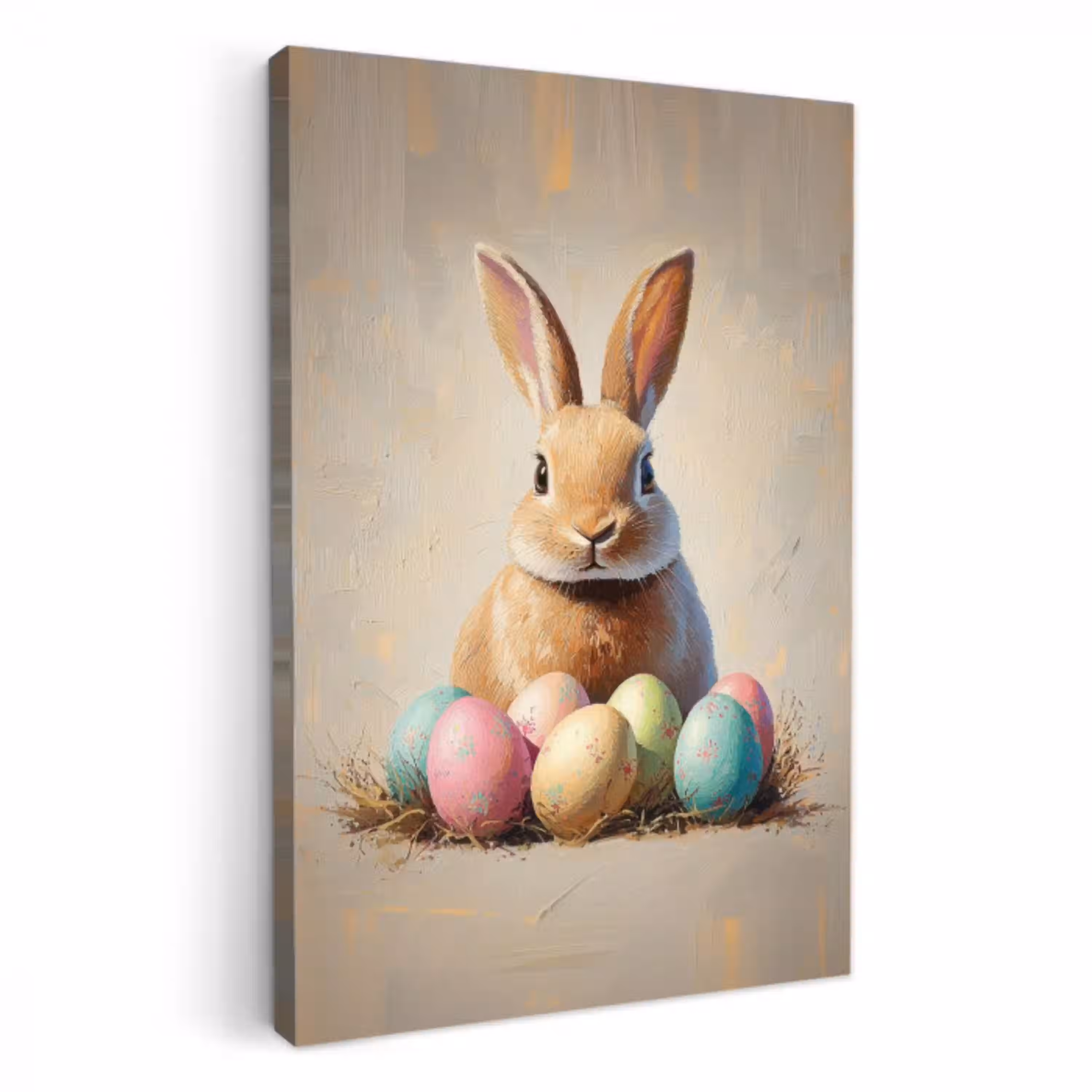Paashaas - Pastel - Eieren KitchenYeah - Keuken - Canvas klein -3d