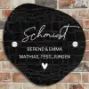 Zwart krokodillenleertextuur - Sierlijk Naambord Organisch middel -sfeer10
