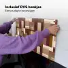 Modern - Geometrie - Kleurrijk Inductie beschemer met haakjes klein 777 -ky-ophangen-nl