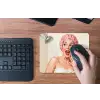 Vrouw - Douche - Roze muismat rubber klein -toetsenbord