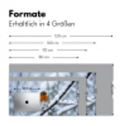 Roodborstje - Tak - Sneeuw - Winter - Levendig Muismat XXL klein -ysfeer5_duits