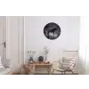 Paard - Magisch - Zwart Wandcirkel aluminium klein -woonkamer