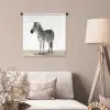 Zebra - Meisjes - Dieren - Kinderen - Jongens Wandkleed katoen klein -sfeer4