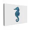 Zeepaardje - Staart - Blauw canvas 2cm klein -z3d