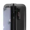 paars monster met madeliefjes NBS - Handbagage koffer - Kinderen Unisex middel -slot
