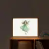 Bosfee - Groen - Sprookje Light Box met batterij (Wandlamp kind) middel -sfeer1_kind