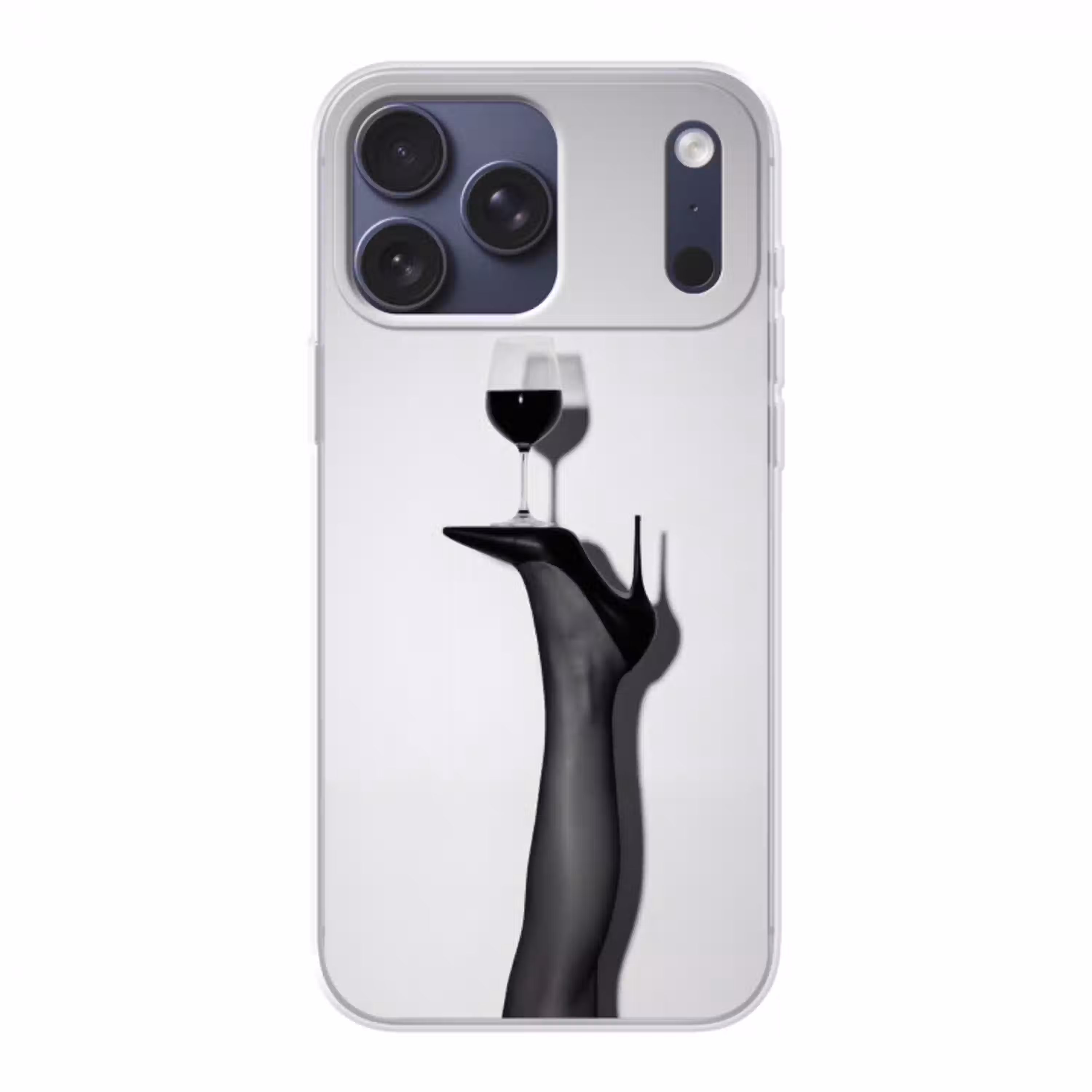 Hak - Wijn - Minimalistisch - Zwart Telefoonhoesje iPhone 17 Pro Max klein -3d