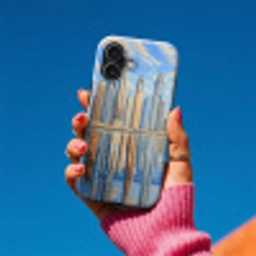 Skyline - Wolkenkrabbers - Water - Blauw Toughcase MagSafe Apple iPhone 17 klein -Sfeer1V