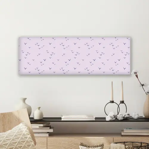Lila - Vogels - Blauw canvas 2cm klein 828 -sfeer6