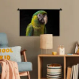 Ara - Portret - Groen Wandkleed katoen klein -wsfeer4_kind