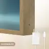 Maan - Ruimtewezen - Blauw Light Box met batterij (Wandlamp kind) middel -USP_websiteoplaadbaarNL