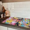 Expressief - Milkshake - Vrouw - Felle kleuren Inductie beschermer vinyl 3mm klein -sfeer3