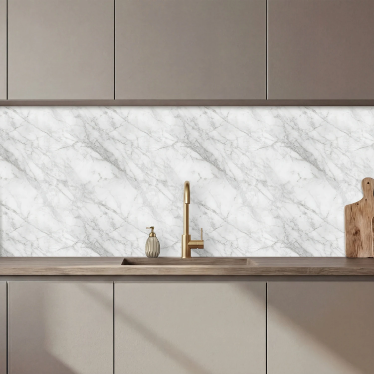 Klassiek - Marmer - Grijs keuken achterwand 2 middel 871 zz_3dshopping