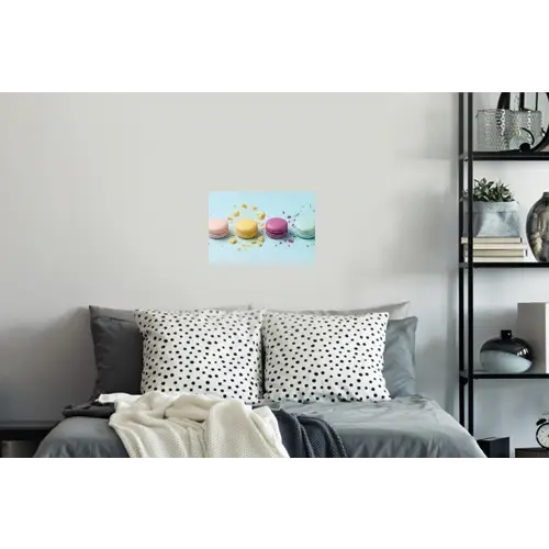 Macarons - Kleurrijk - Pastel Muursticker klein -slaapkamer