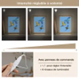 Papagaai - Vliegen - Blauw - Geel Light Box met kabel (Kinderlampje) klein -USP_dimbaarFR