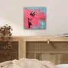 Graffiti - Meisje - Ballon - Banksy - Street art aluminium wit klein -sfeer3