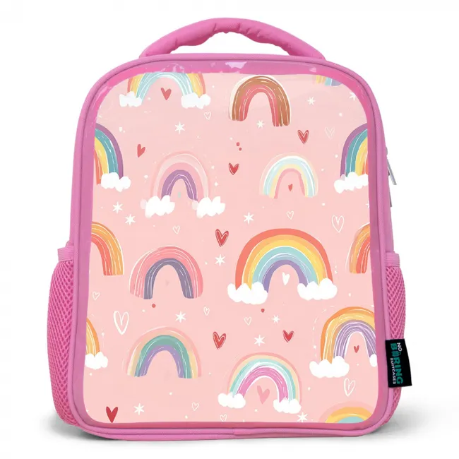 Kids' Backpacks Pink -. Rainbow - Pattern - Pastel