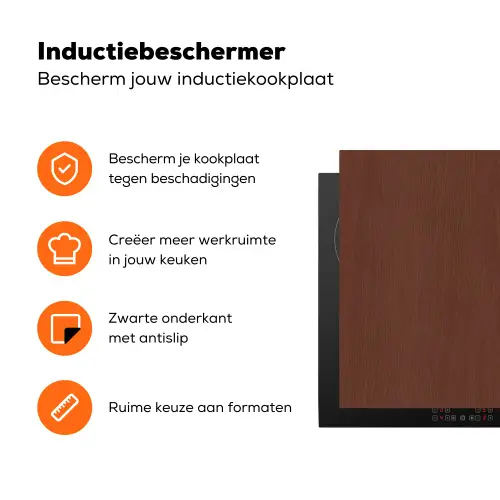 Hout - Plank - Abstract - Patronen Inductie beschermer vinyl 3mm klein 276 -zzzzzzz-td-ups