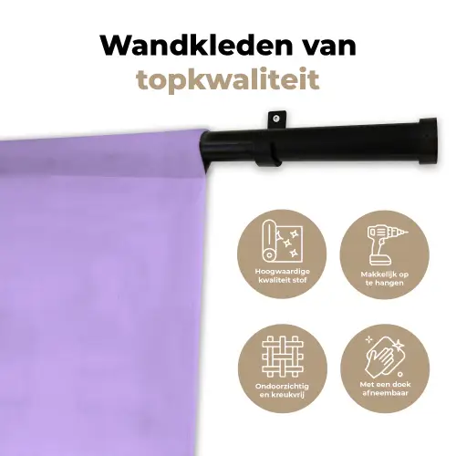 Dream - Paars - Typografisch Wandkleed katoen klein -sfeer2