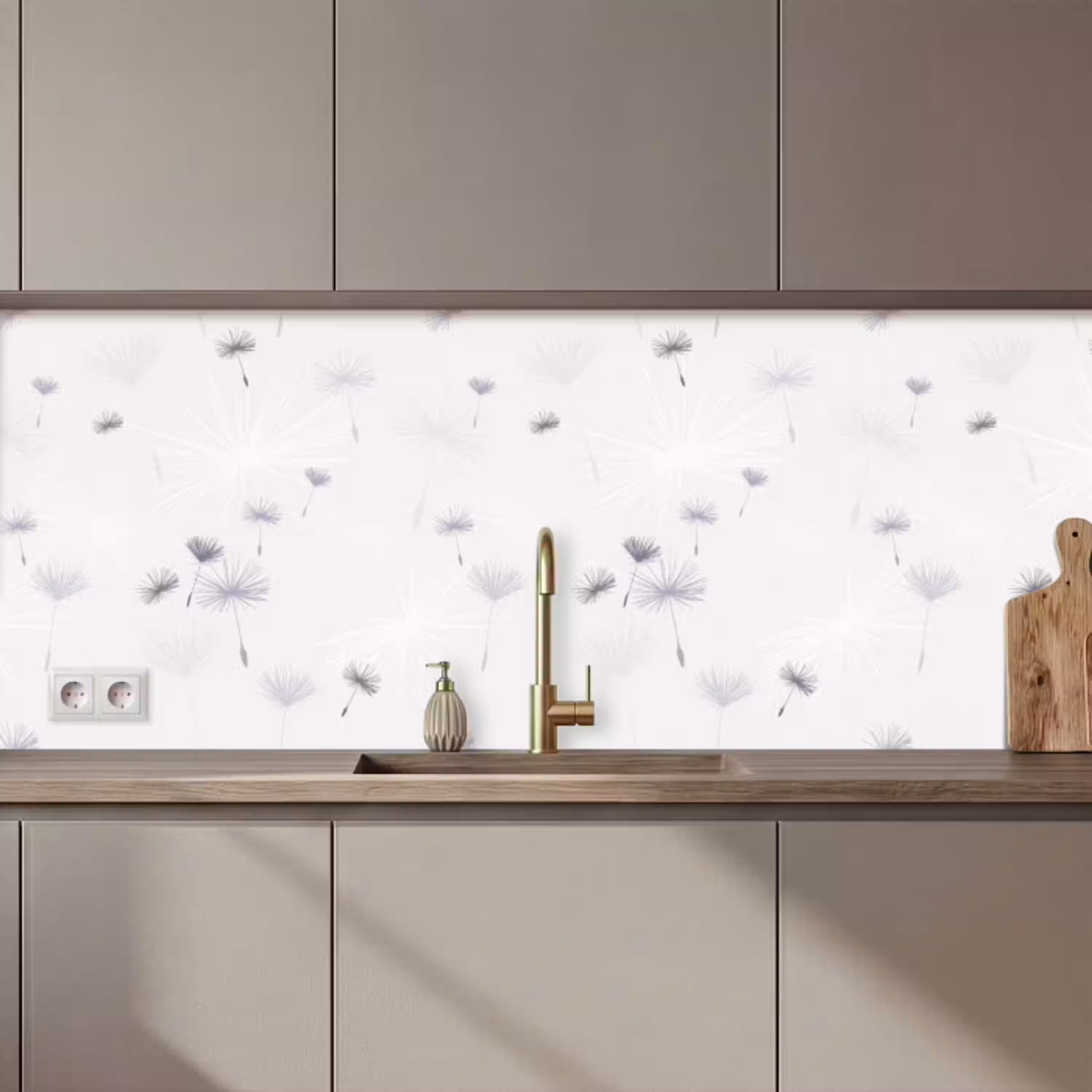 Design - Paardenbloem - Bloemen keuken achterwand 2 middel 871 zz_3dshopping