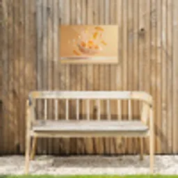 Peach - Eten - Taart - Oranje Tuinposter op houten frame 2 cm dik klein -sfeer4