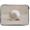 Schelp - Spiraal - Beige laptophoes neopreen klein -zkaufland3dotto
