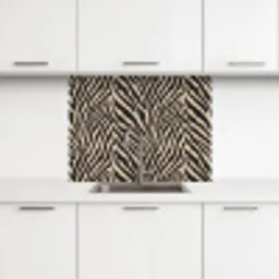 Zebra - Klassiek - Zwart keuken achterwand 2 middel 865 -3d