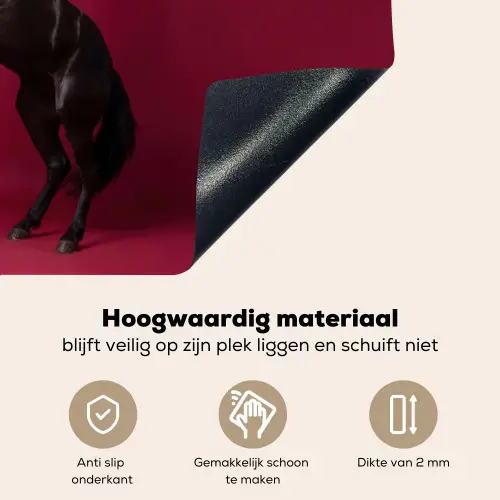 Hengst - Steigert - Rood Inductie beschemer met haakjes klein -ky-onderkant-nl