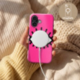 Minimalistisch - Oog - Roze Toughcase MagSafe Apple iPhone 17 klein -USP_MagsafeV
