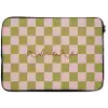 Patroon - Geblokt - Olijfgroen - Amore laptophoes neopreen klein -zkaufland3dotto