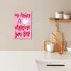 Valentijn - Hart - Liefde - Roze KitchenYeah - Keuken - Canvas klein -sfeer1