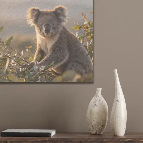 Koala - Bladeren - Ochtendlicht PET vilt klein -sfeer6_closeup