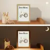 Vintage - Tractor - Pastel - Blauw Light Box met kabel (Kinderlampje) klein -sfeer3_kind