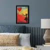 Banksy - Kunst - Graffiti - Meisje - Street art fotolijst zwart zonder passe partout klein -sfeer3
