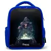 Heks - Ketel - Tover Kinderrugzak - Blauw middel -3d