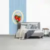 Aardbeien - Lijst - Rood - Geruit fotobehang vinyl groot -slaapkamer