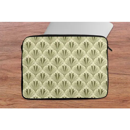Klassiek - Waaier - Groen laptophoes neopreen klein 279 -tafel