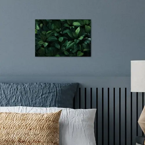Bladeren - Ovaal - Groen - Nerven poster papier klein -sfeer2