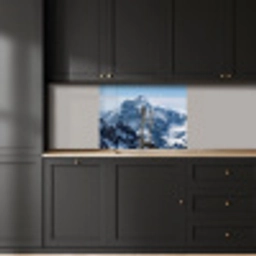 Landschap - Bergen - Sneeuw - Wit keuken achterwand 2 middel -sfeer1