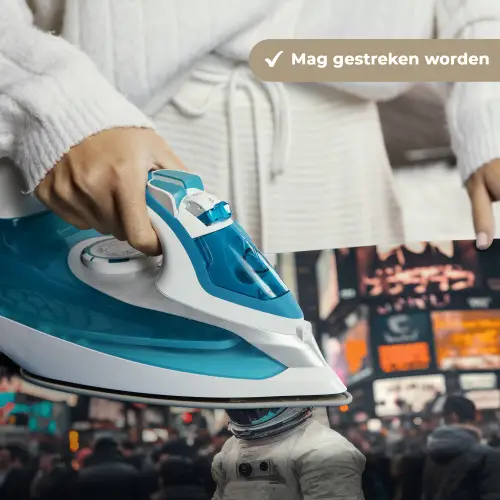Stad - Mensen - Astronaut - Wit Wandkleed katoen klein -sfeer9