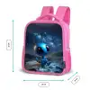 Blauw buitenaards wezentje onder sterrenhemel Kinderrugzak - Roze middel -productfoto_formaten
