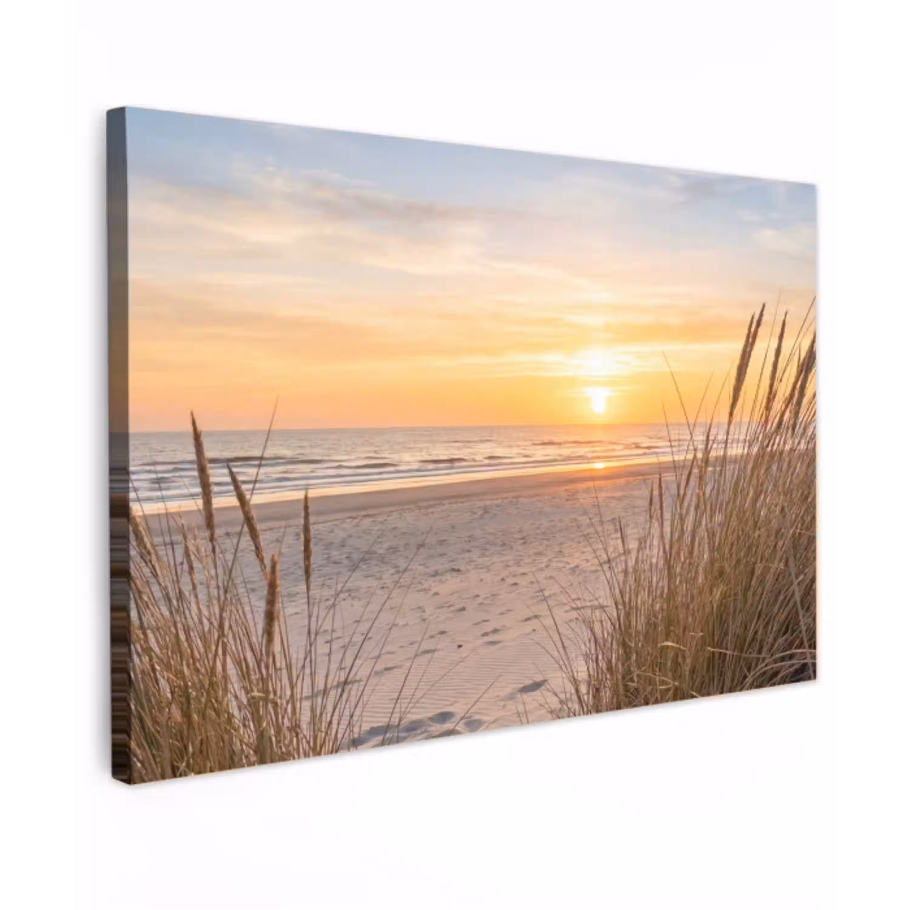 Zonsondergang - Duinen - Zee canvas 2cm klein -z3d