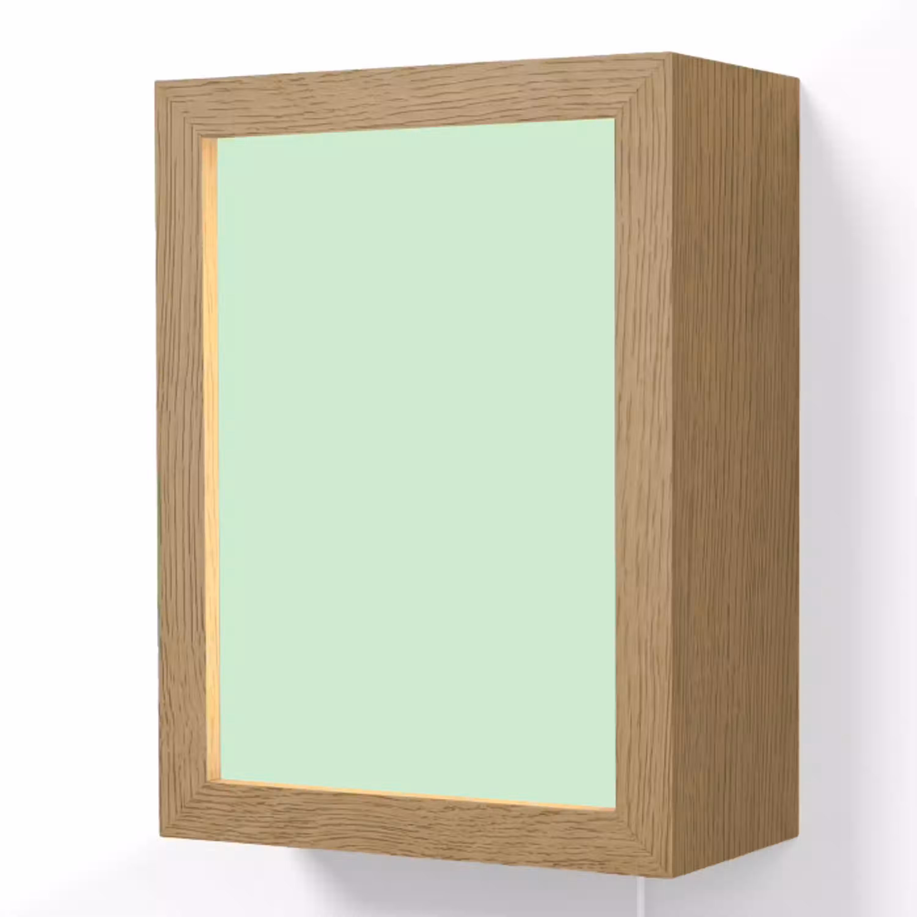 Pale - Mint - Groen Light Box met kabel (Wandlamp) klein 929 -3d