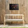 Wereldkaart - chocola - Smakelijke uitstraling Tuinposter op houten frame 2 cm dik klein -sfeer4