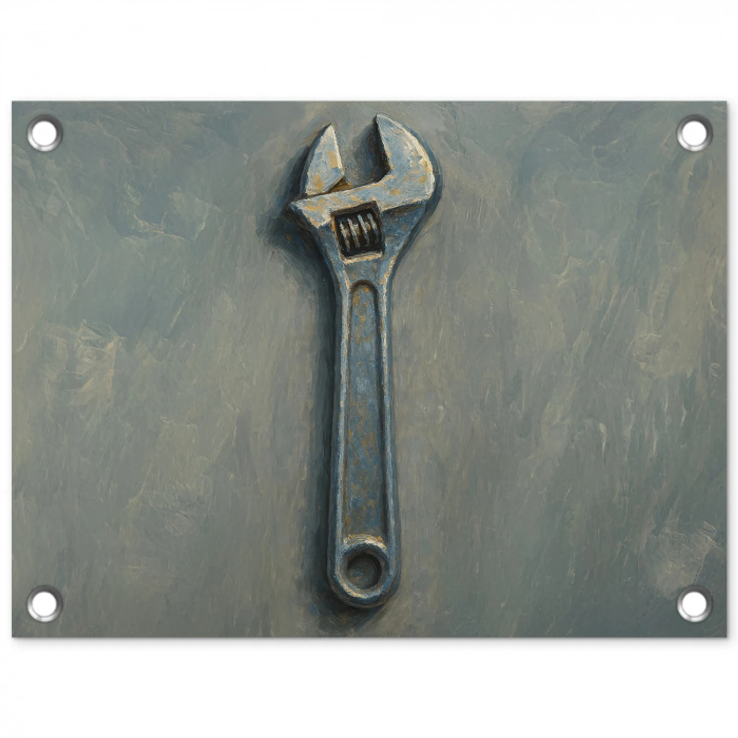 Moersleutel - Gereedschap - Verf tuinposter los doek klein -3d