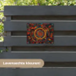 Mandala - Cirkels - Patronen tuinposter los doek klein -sfeer3