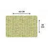 Vlecht - Patroon - Groen Placemat vinyl groot 368 -specs