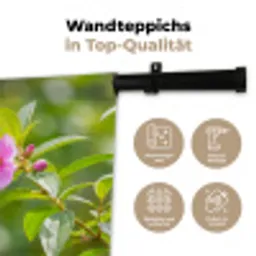Kolibrie - Bloem - Natuur - Groen Wandkleed katoen klein -tsfeer2_DE