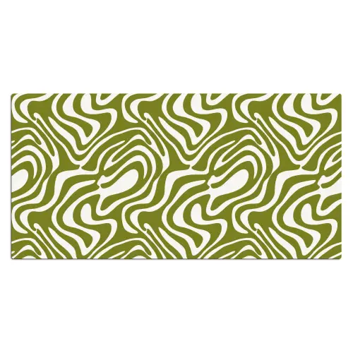 Lijnpatroon - Groen - Organisch Muismat XXL klein 681 -3d_leeg