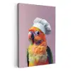 Papegaai - Koksmuts - Nieuwsgierig - Vogel KitchenYeah - Keuken - Canvas klein -3d
